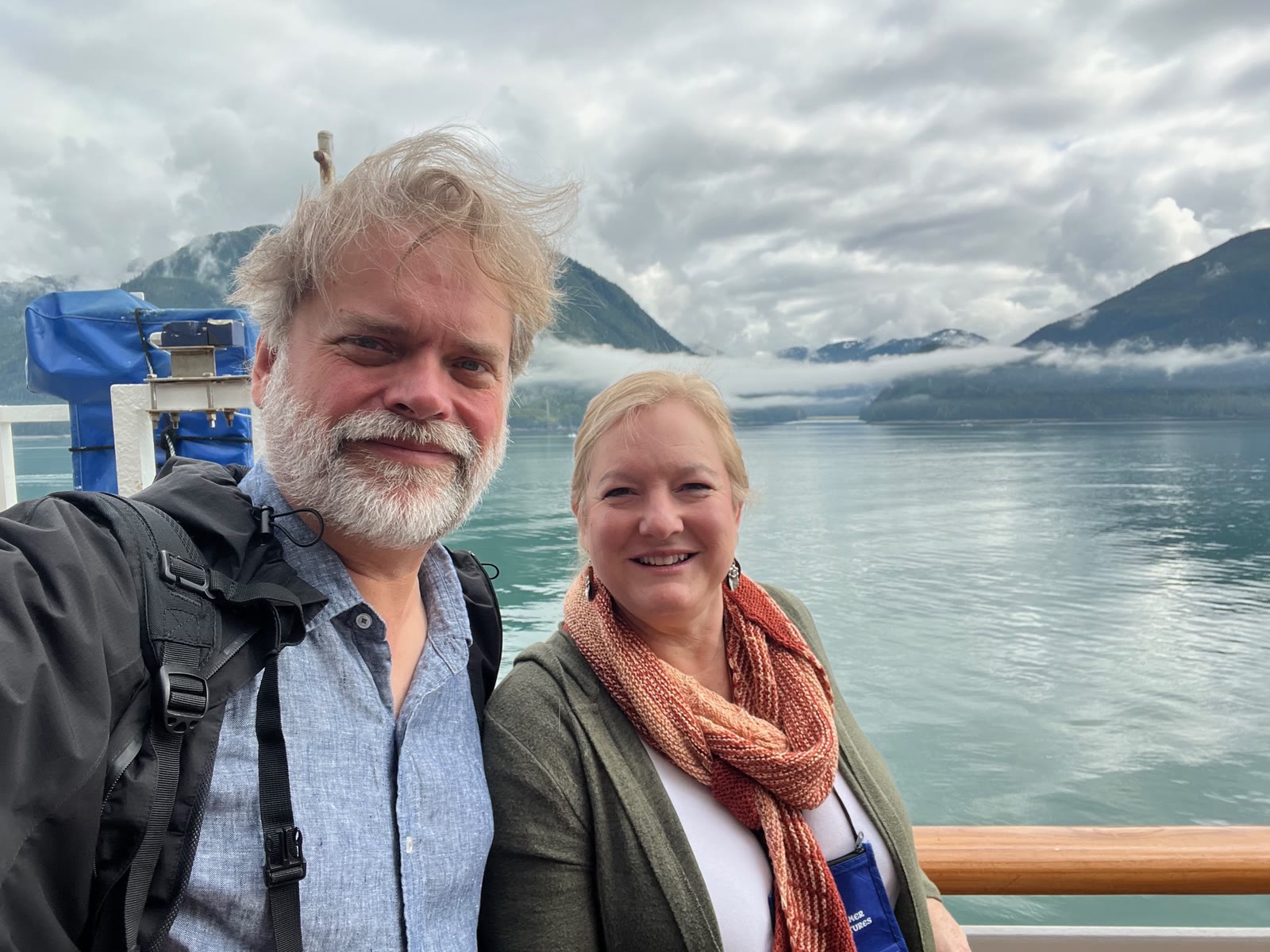 Stephen and Heather together on the Alaska cruise