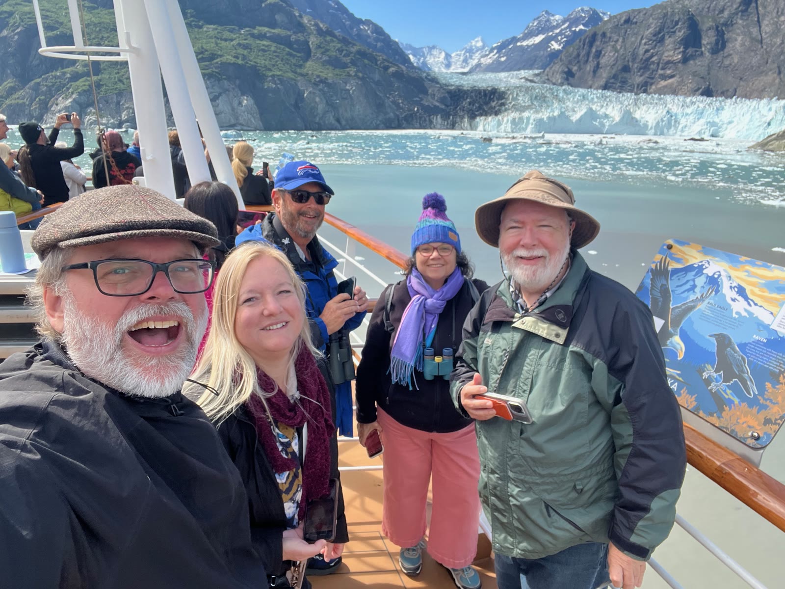 Glacier and mountain scenery from the Alaska cruise